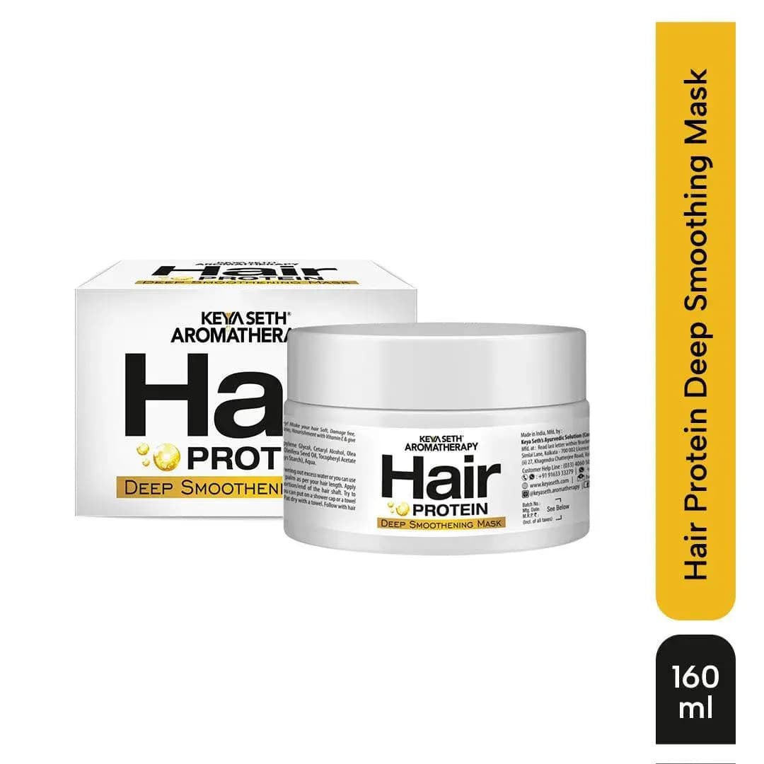 hair-protein-deep-smoothening-mask-nourishes-and-controls-frizz-i-avocado-butter-keratin-protein-enriched-i-deeply-conditioning-hydrating-shiny-damage-repair-160gm