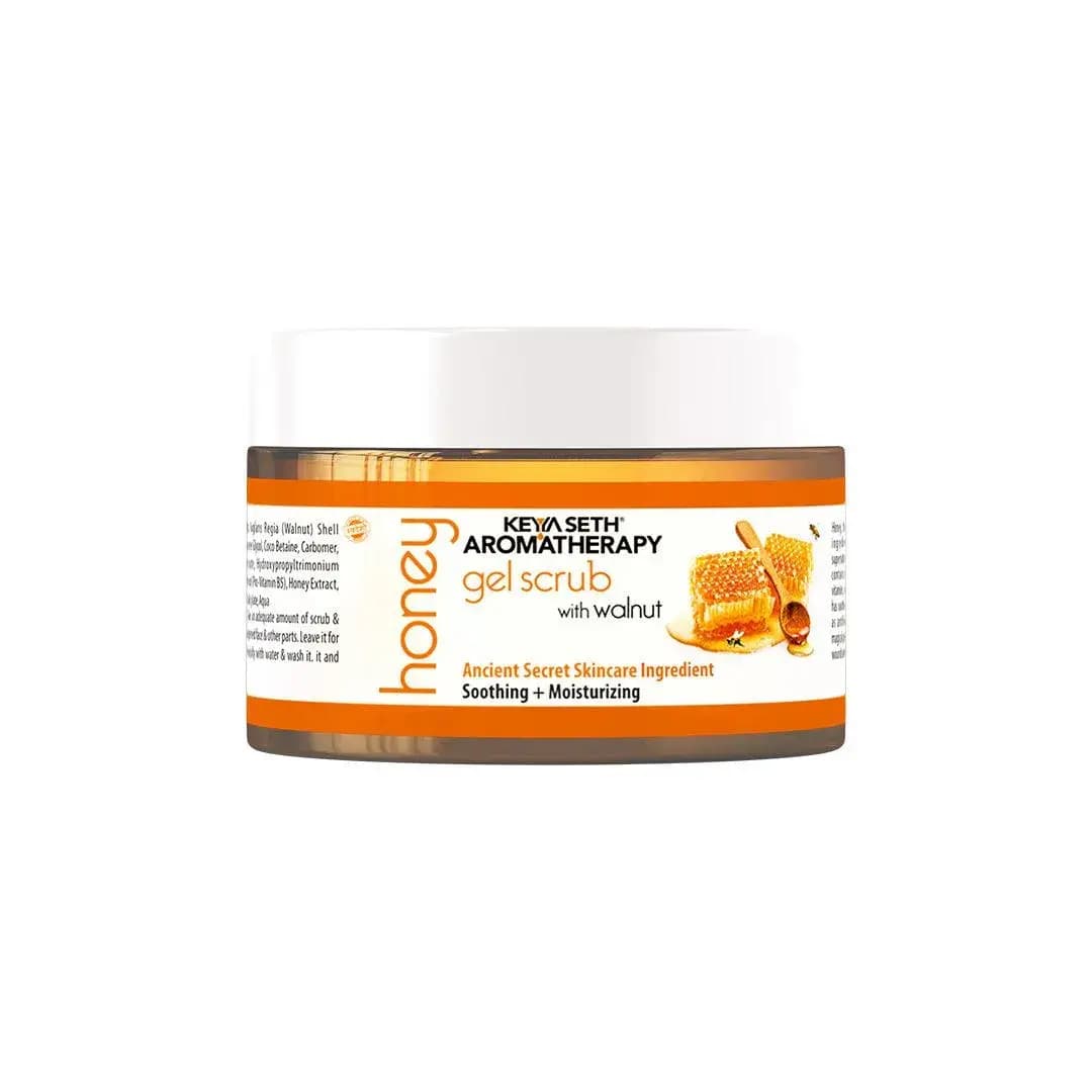 honey-gel-scrub-with-walnut-shell-with-pure-honey-honey-conditioner-moisturizing-natural-scrubbing-for-face-body-160-gm